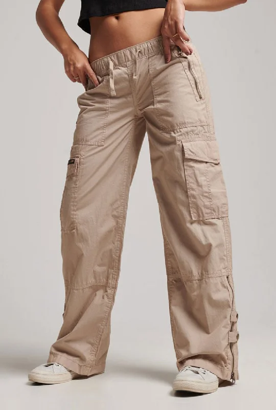 SUPERDRY VINTAGE LR ELASTIC CARGO PANTS Elegant Silk Pants