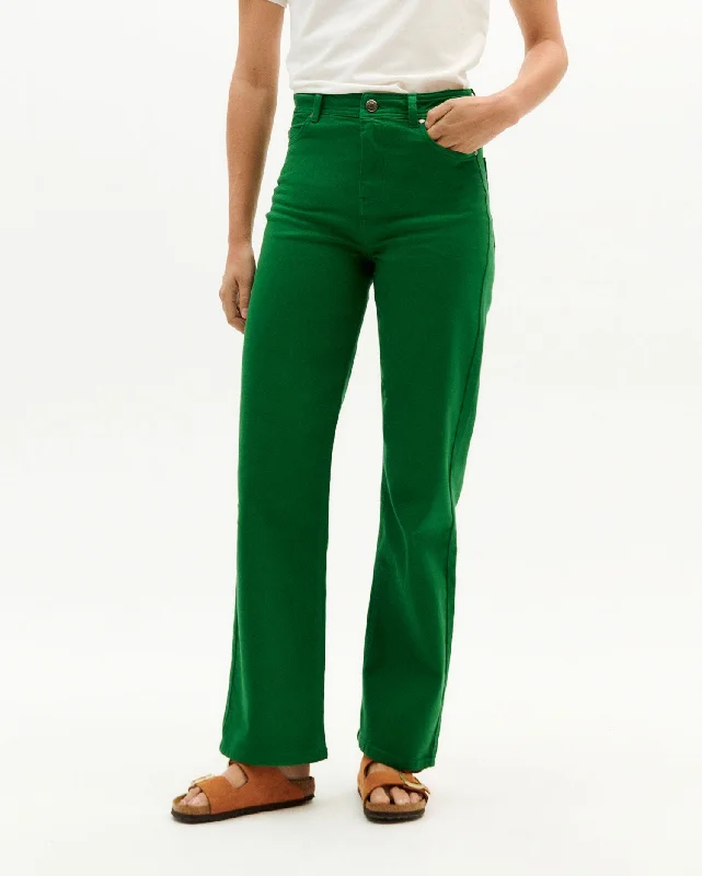 Theresa Pants Green Soft Sweatpants Style