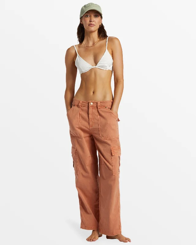 Walk Along Pants - Sunburnt Comfy Cargo Trousers