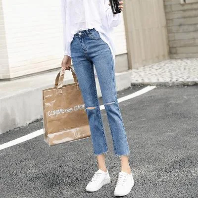Women Ankle Length Capri Pants Cozy Full-Length Pants