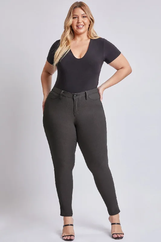 Women´s Plus Hyperstretch Skinny Pants, Jetse Casual Plaid Pants
