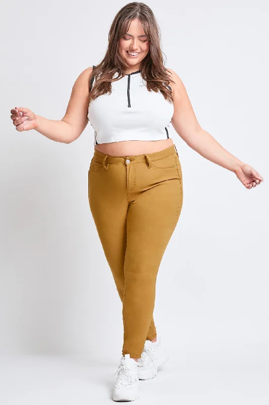 Women´s Plus Hyperstretch  Skinny Pants-Sunset Chic Slim Fit Pants