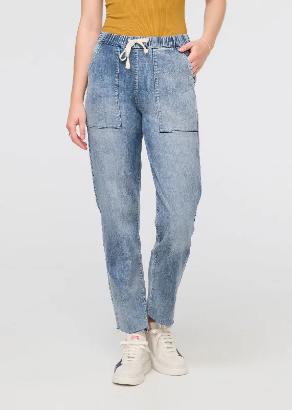 Performance Denim Harbour Pant - Light Stone Soft Stretch Trousers