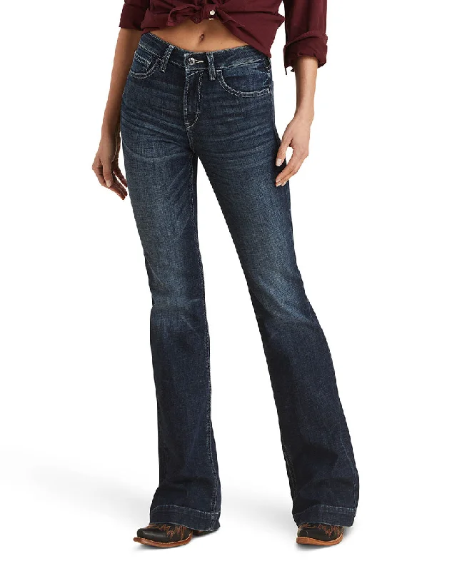 Women's Slim Trouser Ryki Jeans Comfortable Straight-Legged Denim