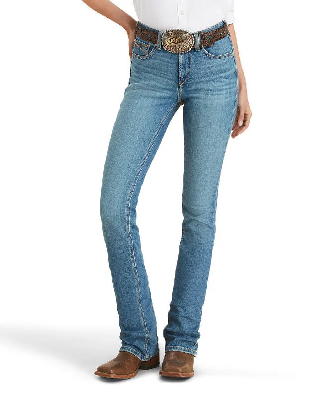 Women's R.E.A.L High Rise Charlee Boot Cut Jeans Cozy Stretch High-Waist Jeans