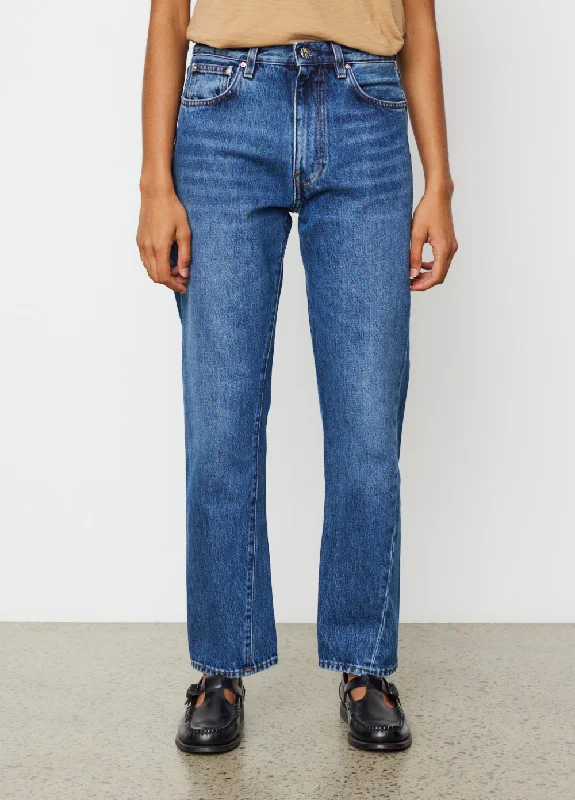 Original Twisted Seam Jeans 32" Trendy Wide-Leg High-Waist Denim