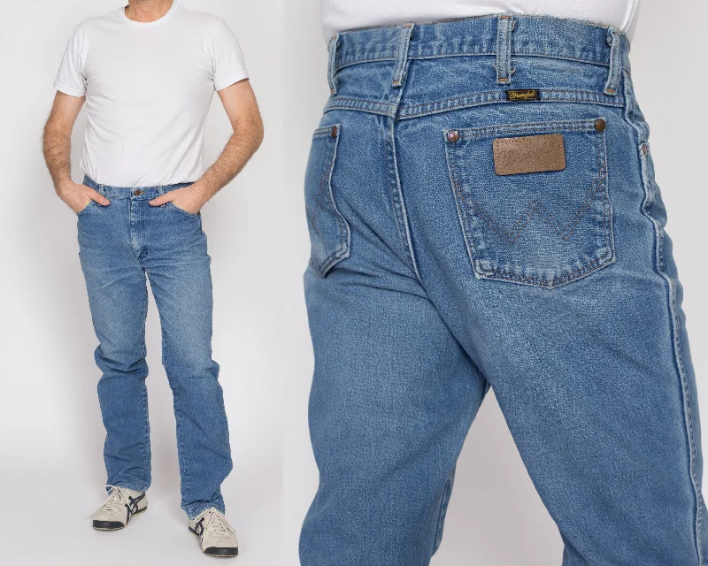 33x34 90s Wrangler Faded Jeans Trendy Skinny Fit Jeans
