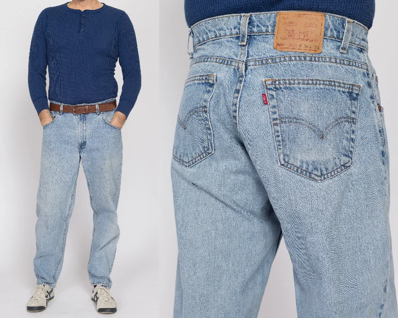 34x30 Vintage Levis 560 Made In USA Faded Light Wash Jeans Comfortable Faded High-Rise Jeans 34x30 Vintage Levis 560 Made In USA Faded Light Wash Jeans Comfortable Faded High-Rise Jeans