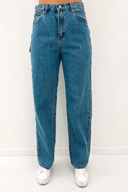 A Slouch Jean Georgia Fashionable Button-Front Jeans