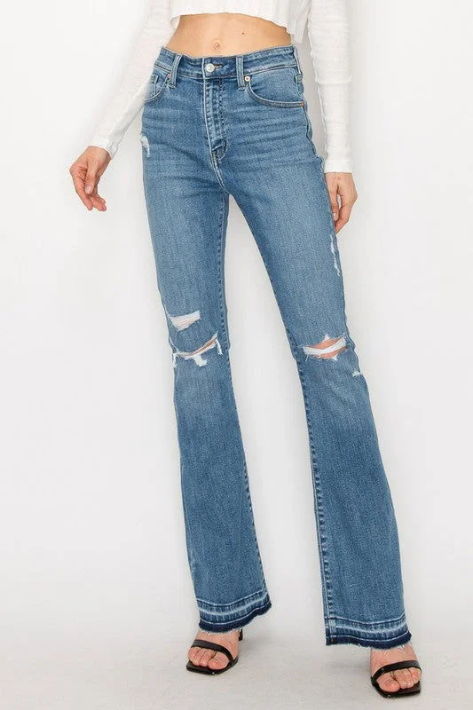Artemis Vintage Plus Size - High Rise Skinny Bootcut Jeans Casual High-Waisted Bootcut Jeans Artemis Vintage Plus Size - High Rise Skinny Bootcut Jeans Casual High-Waisted Bootcut Jeans