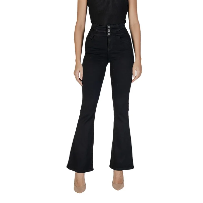 Black Cotton Jeans & Pant Fashionable Slouchy Fit Jeans
