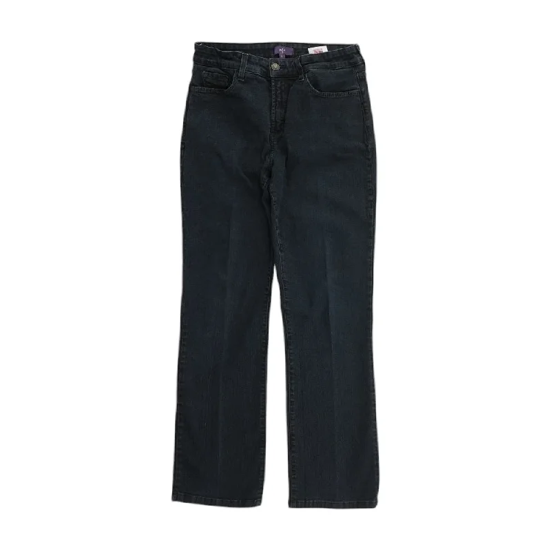 Black Solid Jeans Casual Distressed Denim Jeans