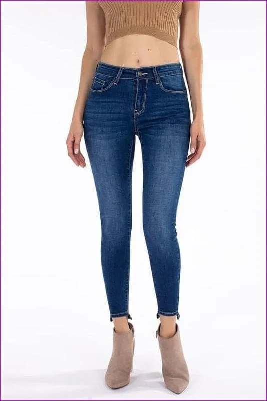 Butt Lifting High Rise Jeans Classic Slim Fit Jeans