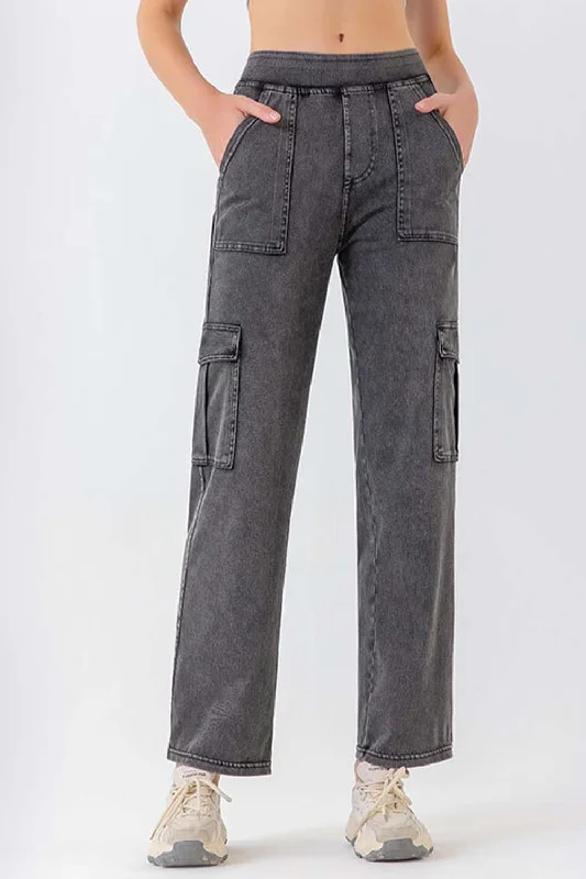 Buttoned Pocketed Long Jeans Classic Button Fly Jeans