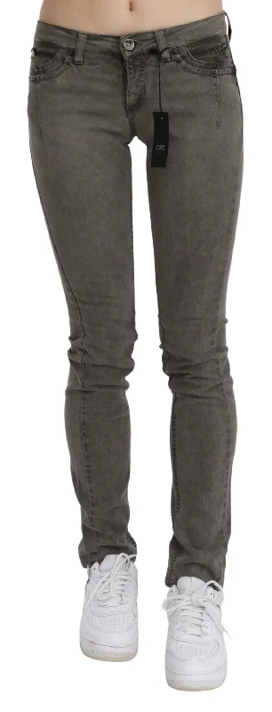 Costume National Low Waist Skinny blue Cotton Women's Jeans Fashionable Cropped Denim Jeans Costume National Low Waist Skinny blue Cotton Women's Jeans Fashionable Cropped Denim Jeans