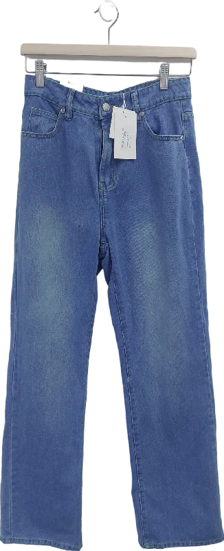 In The Style Blue Straight Leg Jeans UK 8 Stylish Slim Fit Denim