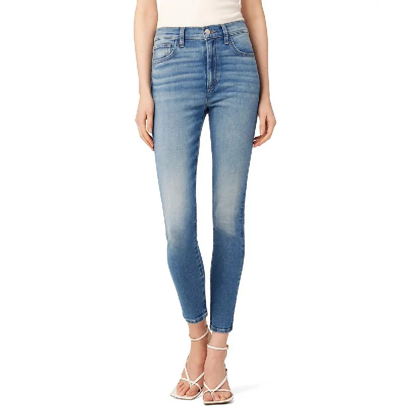 Joe's Womens The Charlie High-Rise Crop Skinny Jeans Chic Rolled Cuff Denim Jeans