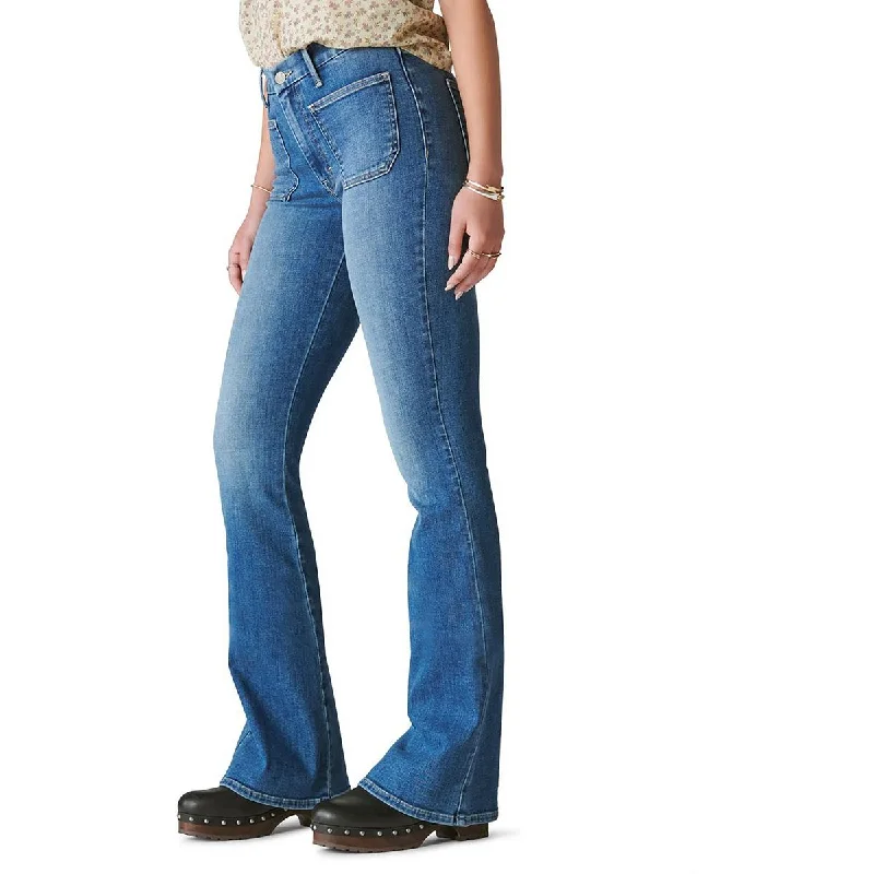 Lucky Brand Womens Stevie High-Rise Stretch Flare Jeans Fashionable Straight Fit Denim Lucky Brand Womens Stevie High-Rise Stretch Flare Jeans Fashionable Straight Fit Denim