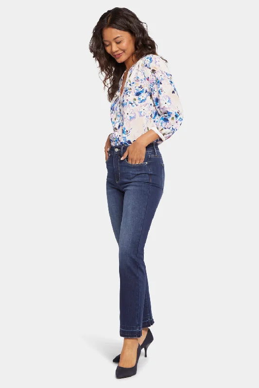Marilyn Straight Ankle Jeans - Wonderland Comfortable Folded Hem Jeans