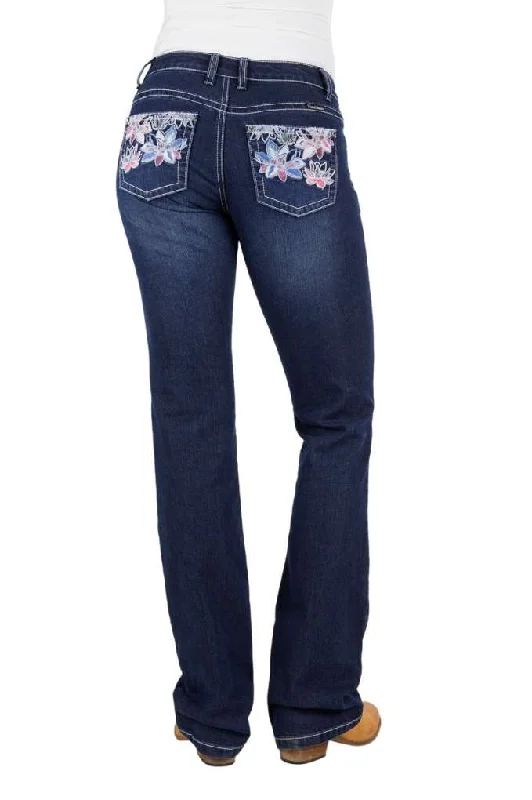 Pure Western Ladies Carole Relaxed Rider Jeans Fashionable Slim Fit Jeans
