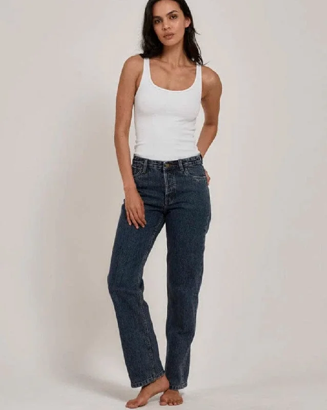 Rachel Mid Straight Jean Stylish Slim Fit Denim