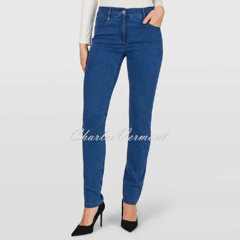 Robell Elena Full Length Jean 51455-5448-64 (Denim Blue) Comfortable Full-Length Denim Jeans Robell Elena Full Length Jean 51455-5448-64 (Denim Blue) Comfortable Full-Length Denim Jeans