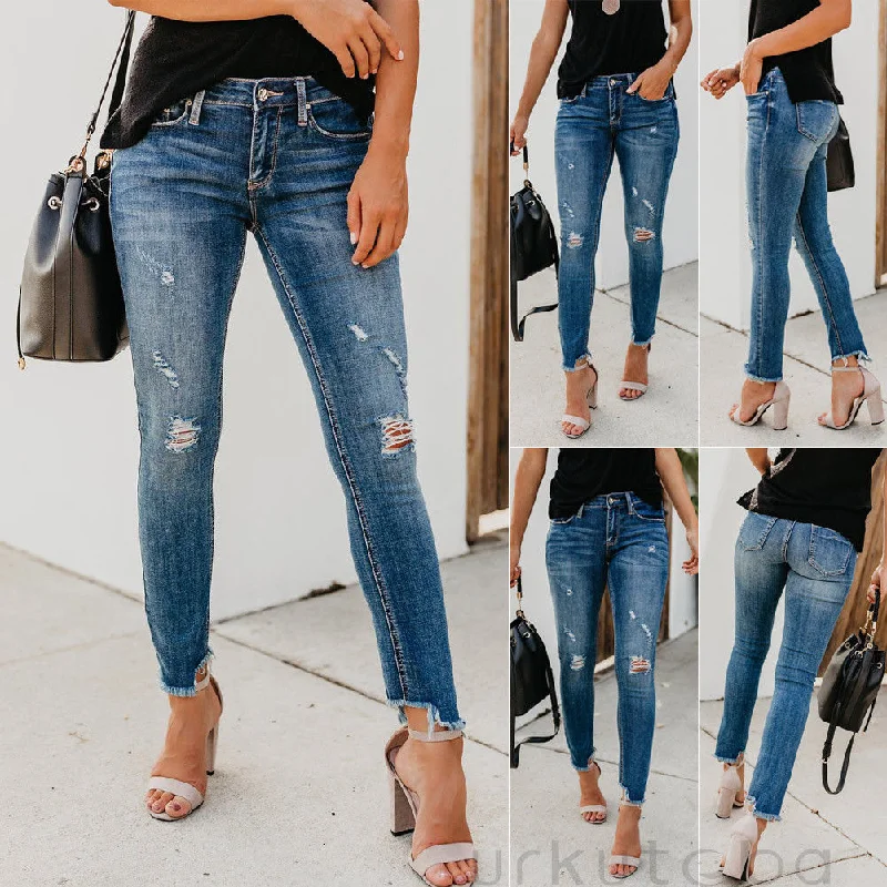 Skinny High Waist Jeans Stylish High-Waist Skinny Denim