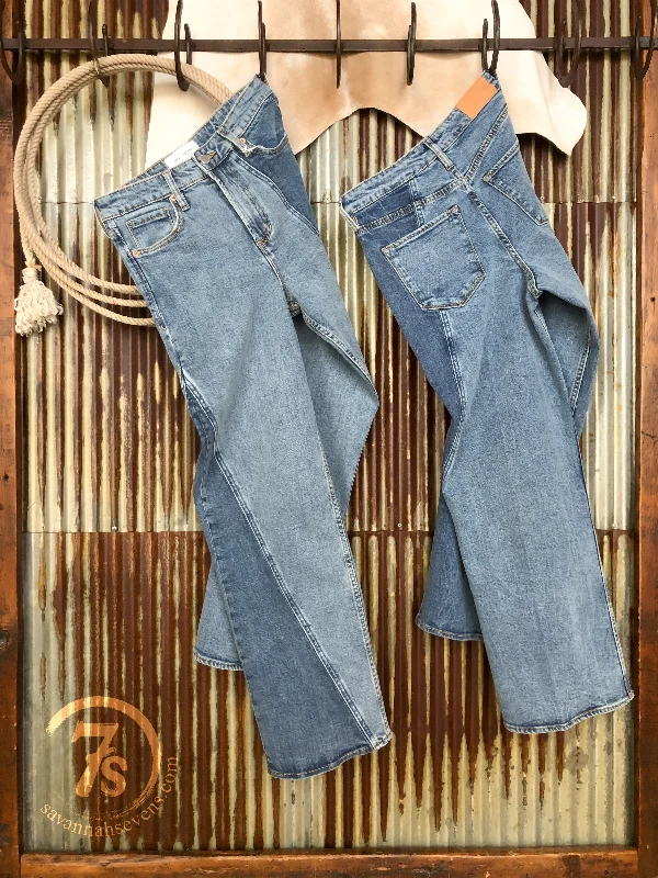 The Blaine High Rise Wide Leg Jean (Final Sale) Trendy Pleated Waist Jeans