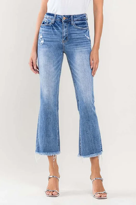 Vervet by Flying Monkey Full Size High Rise Cropped Flare Jeans Cozy Wide-Legged Jeans Vervet by Flying Monkey Full Size High Rise Cropped Flare Jeans Cozy Wide-Legged Jeans