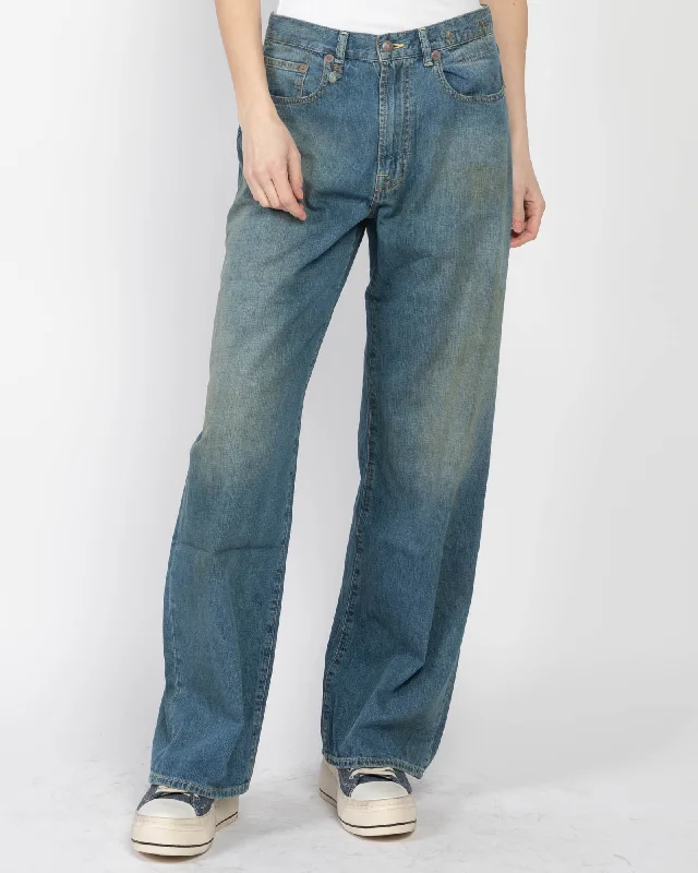 Darcy Loose Jeans Comfortable Folded Hem Jeans