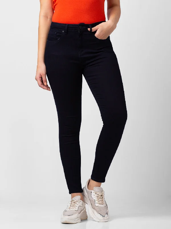 Spykar Women Dark Blue Lycra Super Skinny Fit Ankle Length Jeans (Alexa) Elegant Bootcut Fit Jeans Spykar Women Dark Blue Lycra Super Skinny Fit Ankle Length Jeans (Alexa) Elegant Bootcut Fit Jeans