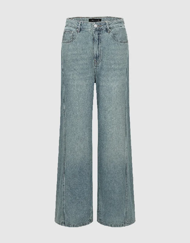 Wide-Leg Jeans Stylish Relaxed Fit Skinny Jeans