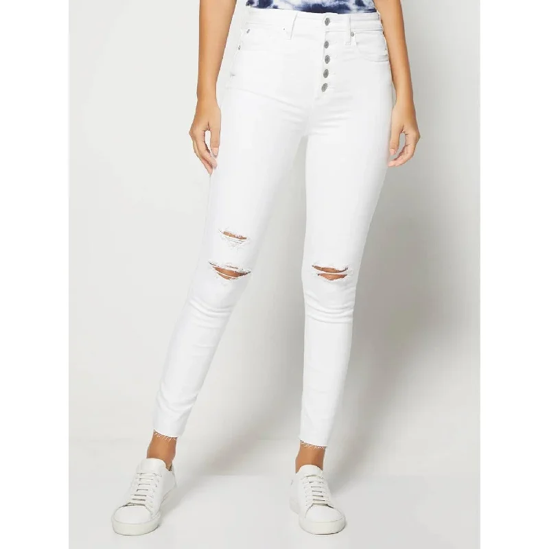 GP High Rise Destructed Skinny Jeans Fashionable Slim Fit Jeans