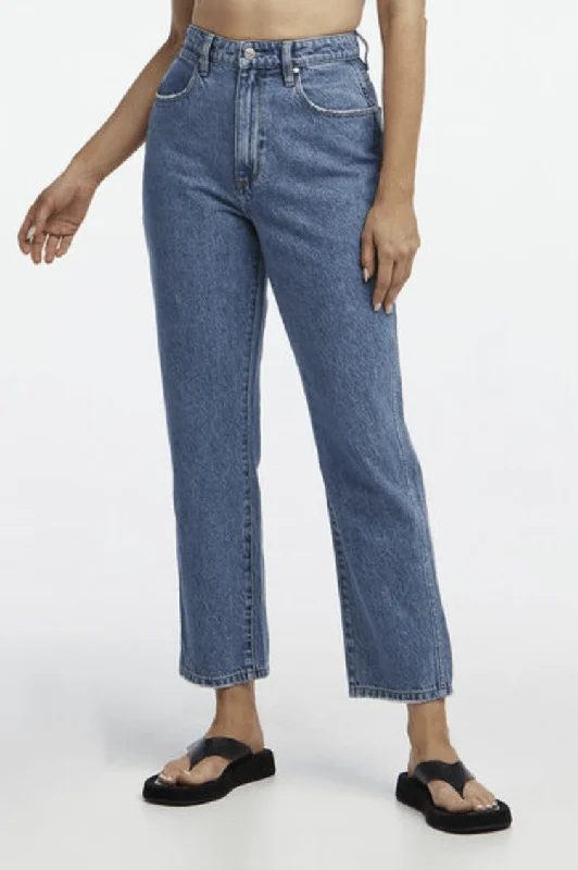 WRANGLER CLAUDIA HI STRAIGHT CROP JEAN - WAYFARER Stylish High-Waisted Denim