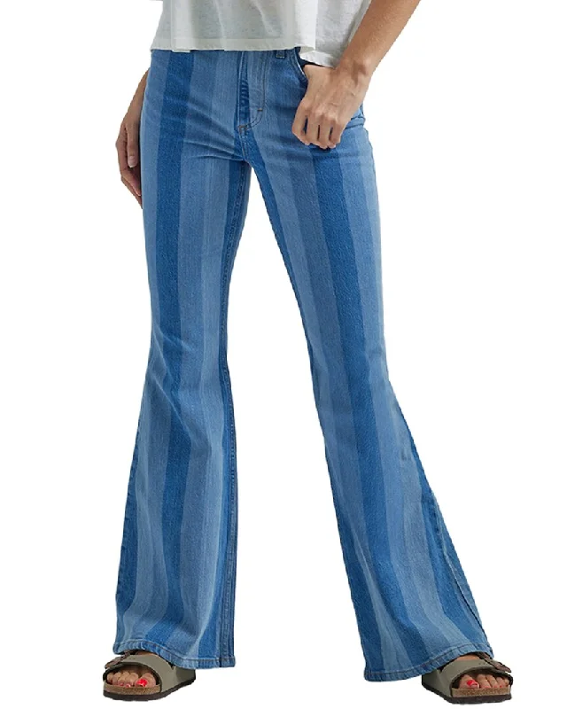 LEE Hits Of Blue High Rise Flare Jean Comfortable Stretch Fit Jeans