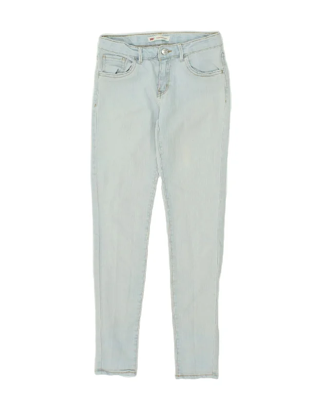 LEVI'S Womens 710 Super Skinny Jeans W26 L28 Blue Chic Vintage-Inspired Denim Jeans