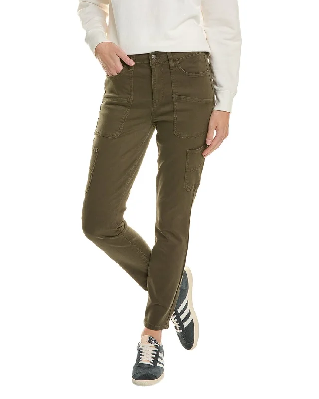 OAT New York Army Green Carpenter Skinny Ankle Jean Chic Ripped Jeans