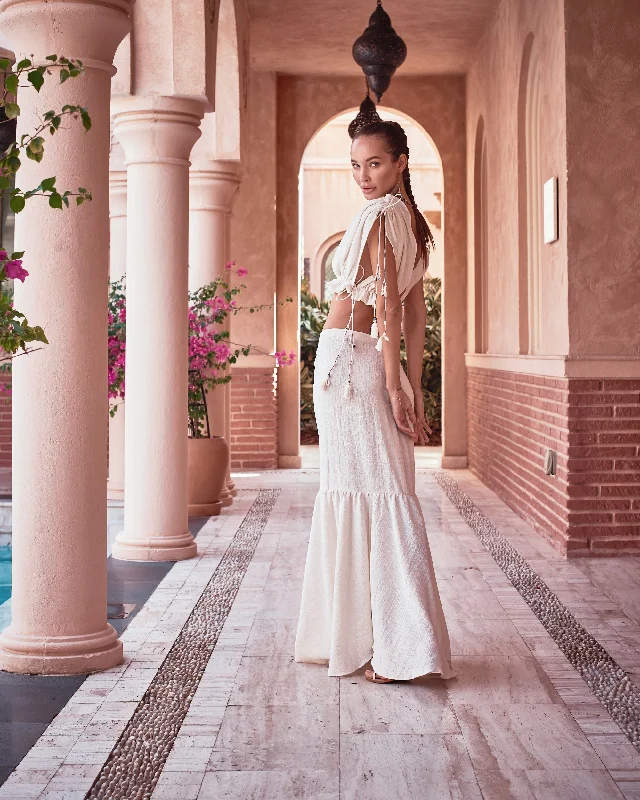 Cotton Gauze Skirt silk skirt luxurious