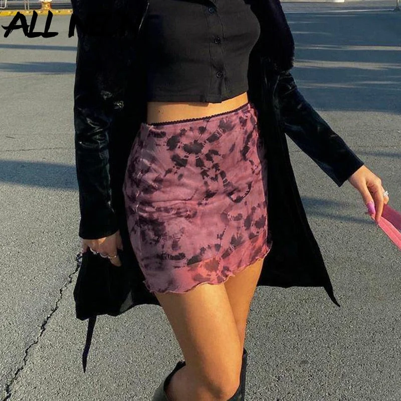 Pastel Goth Mini Skirts chiffon skirt airy