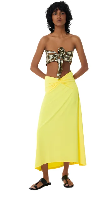 Alsina Noel Long Skirt linen skirt light