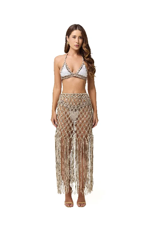 August Skirt belted skirt waist