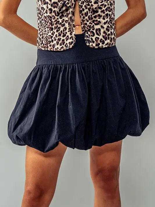 Balloon Mini Skirt athletic skirt fit
