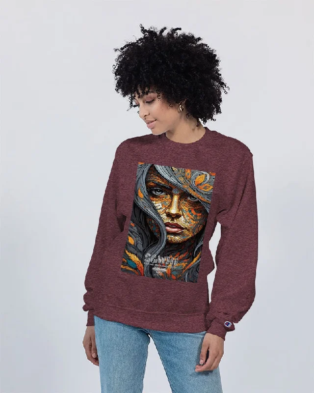 Beautiful Mosaic White Sister  Unisex Sweatshirt | Champion Oversized Hoodie Comfort Casual