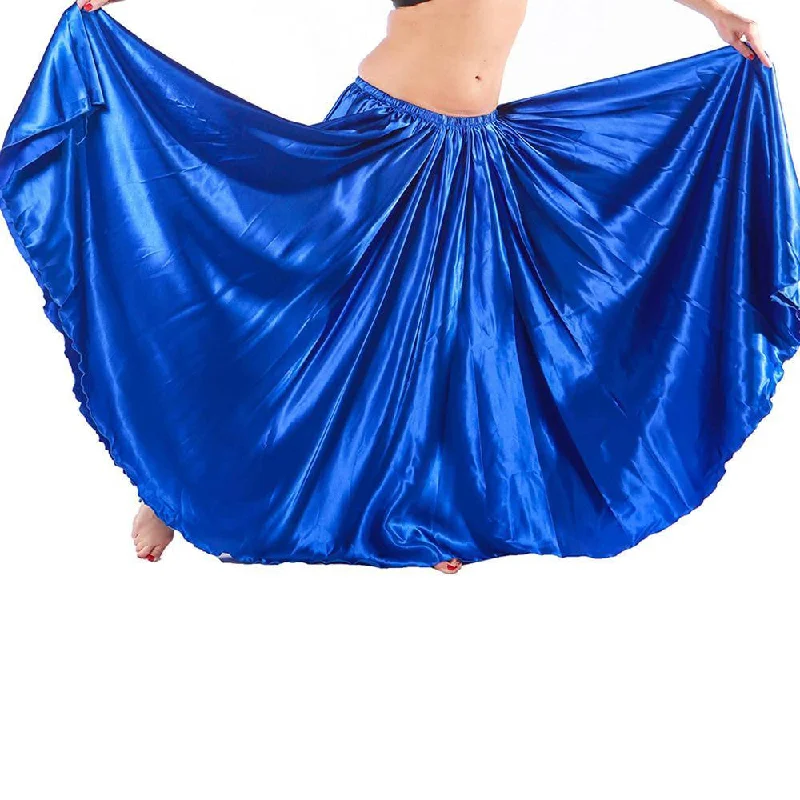 Belly Dance 10-Yards Satin Full Skirt | low waist skirt