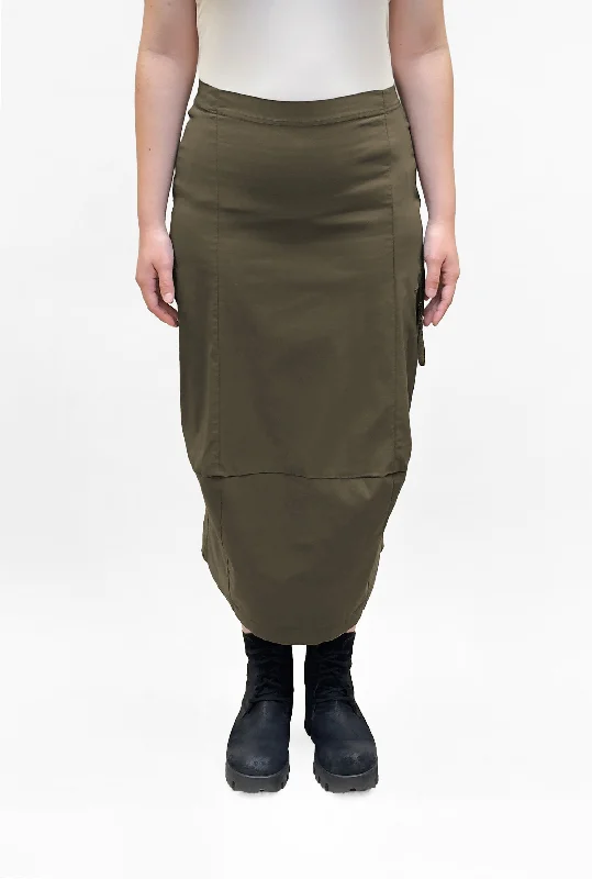 BLACK LABEL Pocketed Pencil Skirt in Jungle mini skirt trendy