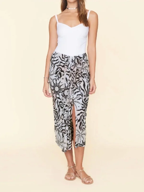 Celia Skirt - Moon Stone leather skirt durable