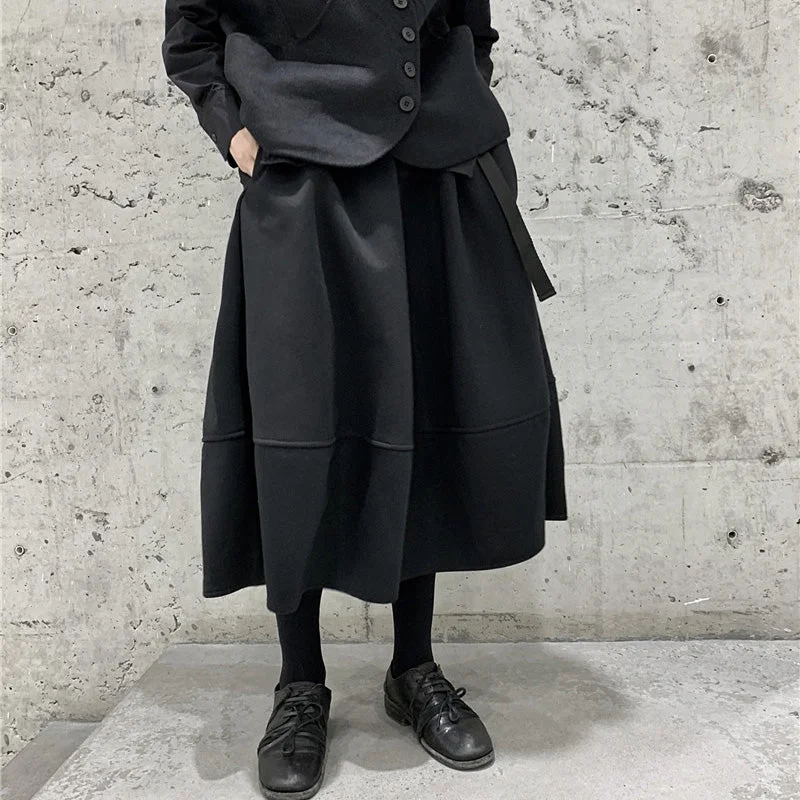 Dark Bud Skirt breathable skirt fabric