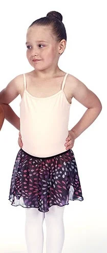 Drips & Drops Black, Purple & Silver Girls Pull-On Dance Skirt - Select Size breathable skirt fabric