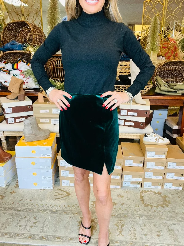 EMERALD SHOWER SKIRT pencil skirt chic