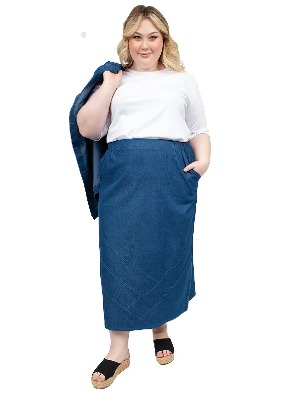 Fernwood Denim Skirt - Denim* corduroy skirt cozy